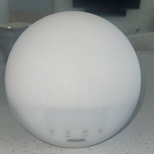 Philips White Light Sphere Soft Wake Up Alarm Clock
